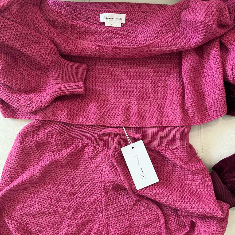 Shorts and sweater top